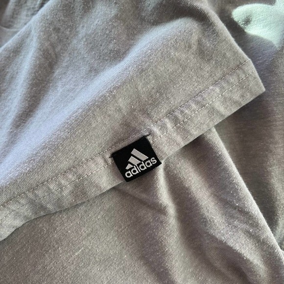 Adidas gray top the go to performance  crew neck long sleeve tee size XS - Picture 4 of 13